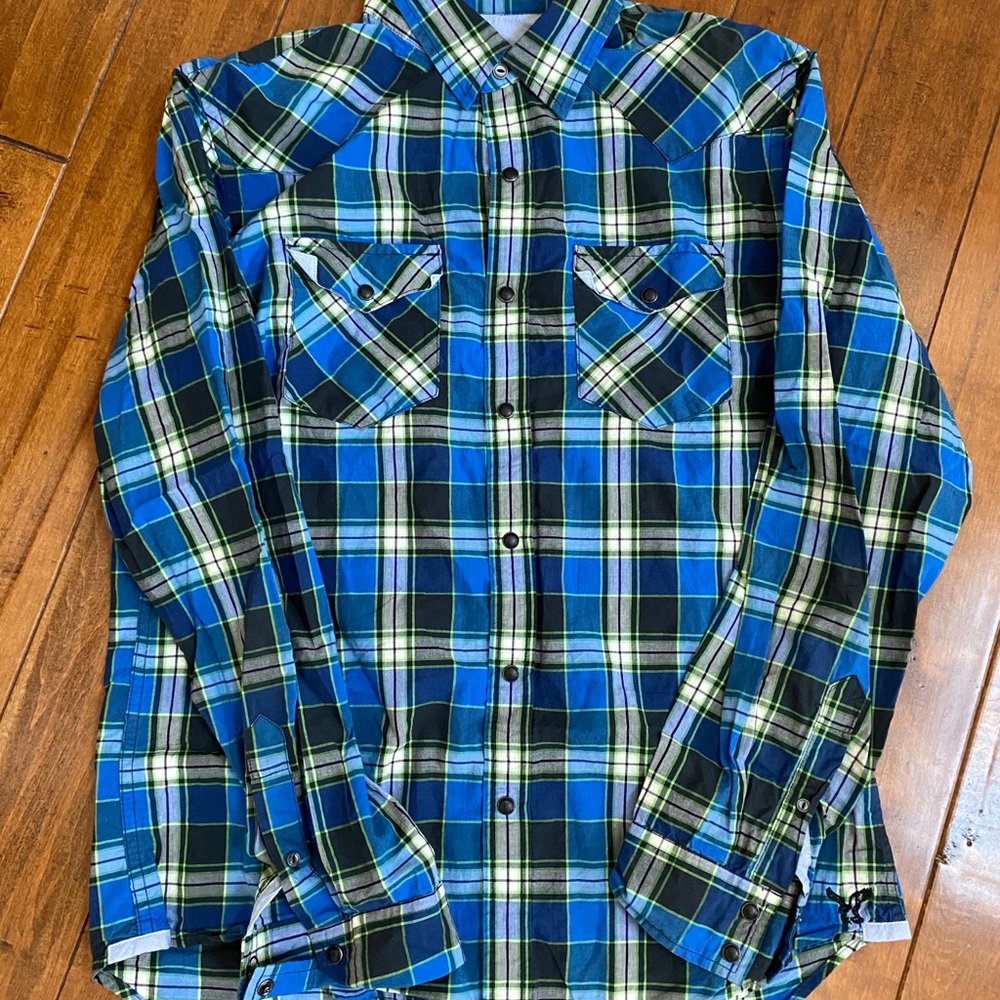 American Eagle pearl snap Button down